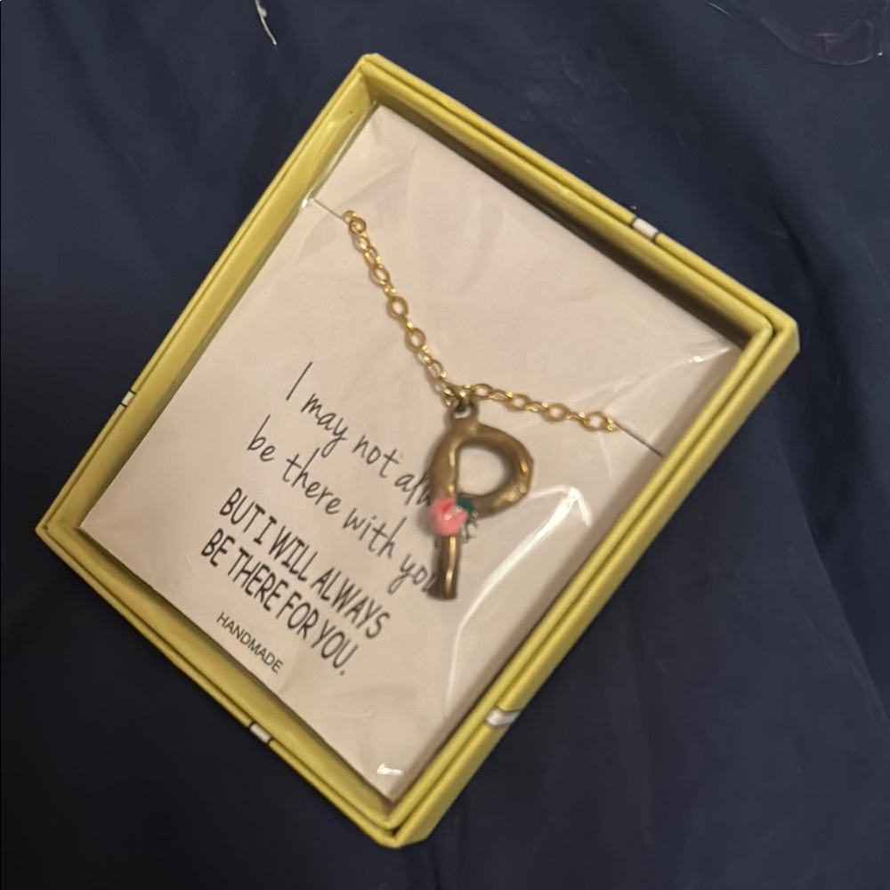 Susan Alexandra Brass Spells “P” Necklace